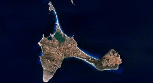 Formentera from a satellite view