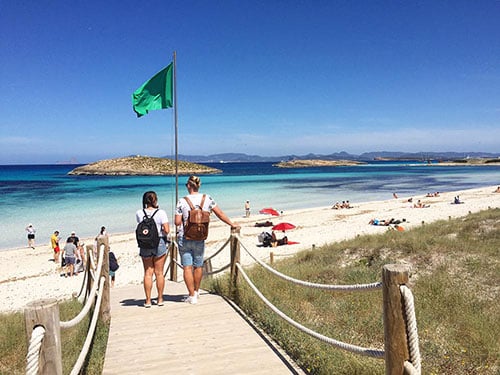 Que ver en Formentera en un día. Visita la playa de Ses Illetes en el Parque Natural de Ses Salines